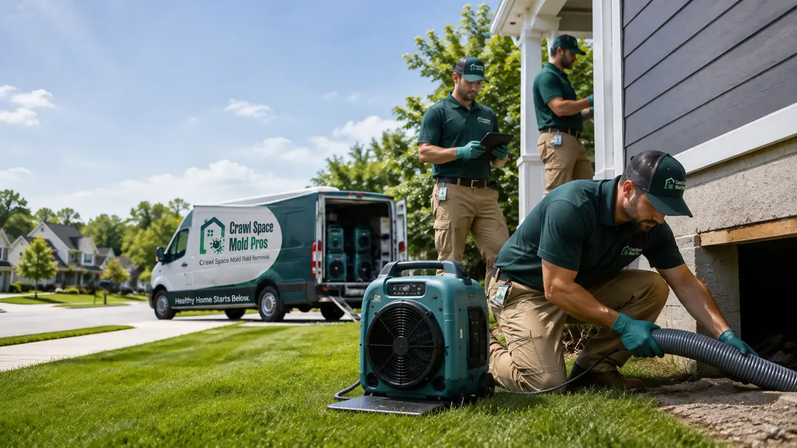 Crawl Space Mold Removal in Mead, WA